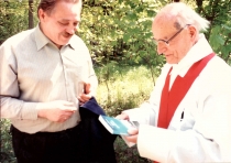 Norbert Wojciechowski i ks. Tadeusz Fedorowicz